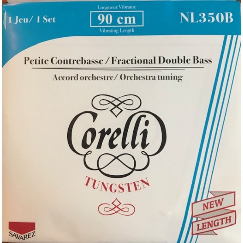 Savarez Corelli Kontrabass Strenger SETT. Små Størrelser, Tungsten