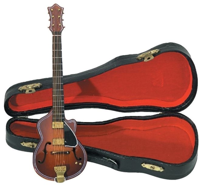 Hovedbilde GEWA 980.650. Miniatyr Gitar i Etui