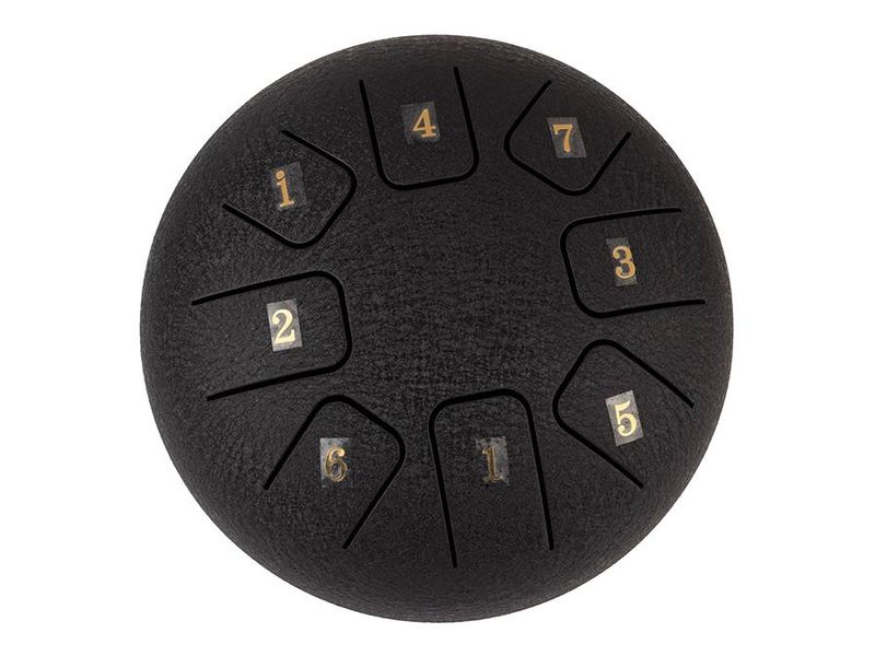 Hayman HTD0608/RB. Steel Tongue Drum 6'' Røff Svart