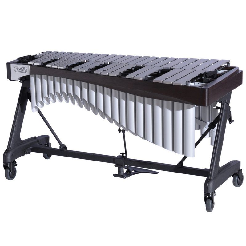 Vibrafon Adams Artist Alpha VAWA30S-44, 3 Octaves, F3-F6, 57-38mm Bars, w/Motor, Silver, Apex Frame, 44 Espresso/Titanium Silver