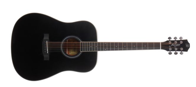 Hovedbilde MORGAN W 09 BK matt utgave. Stålstrengs Gitar