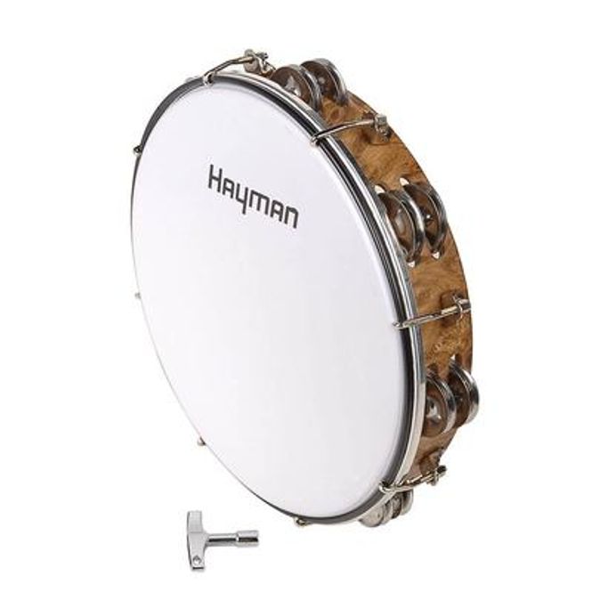 Hovedbilde Hayman MT6-122-NE Tamburin med plastikk skinn. ...