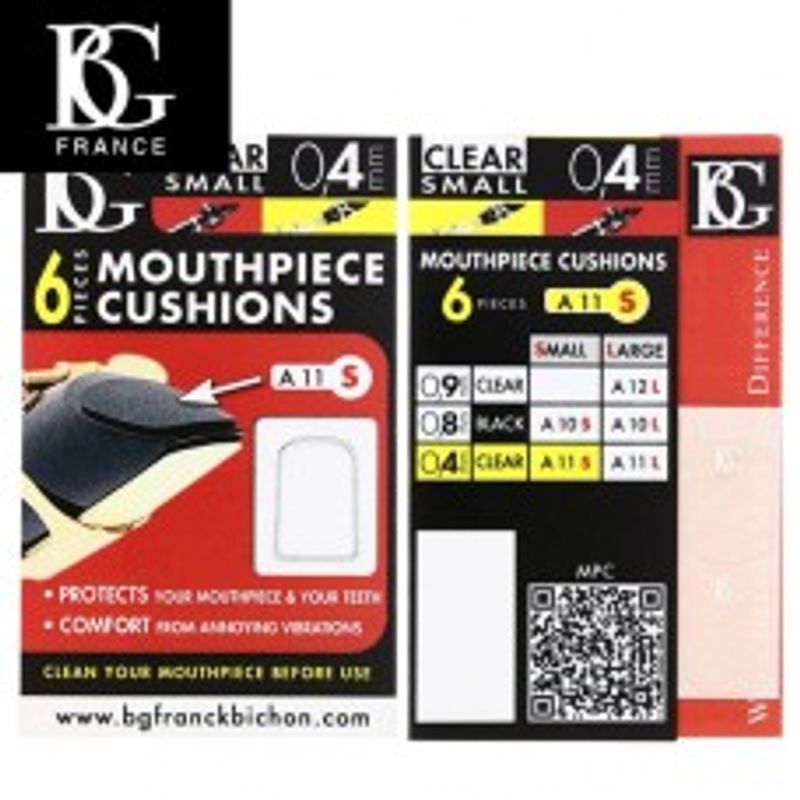 BG A11S. Munnstykke-putene er klare, (SMALL)0,4 mm Klarinett.