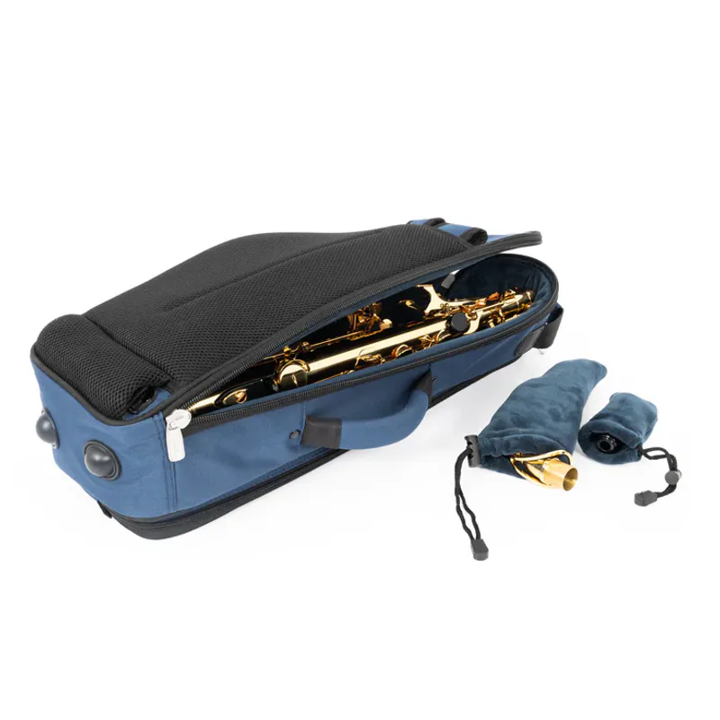 Tom & Will altsaksofon gigbag ~ Blå med blått interiør